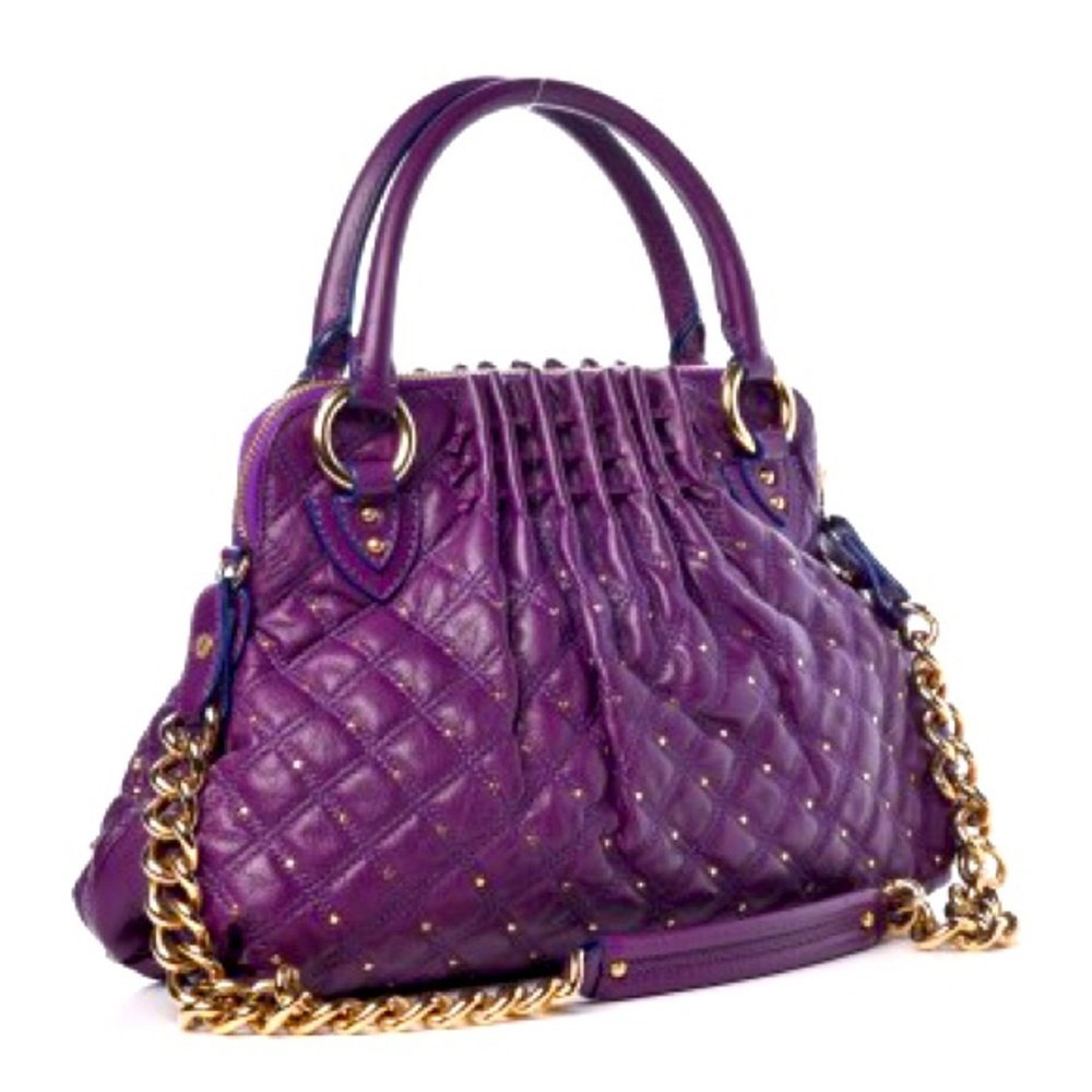 Marc Jacobs Leather Stardust Cecilia Purple